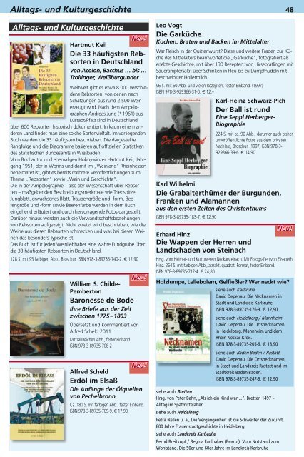 Verlagsprogramm - Verlag Regionalkultur