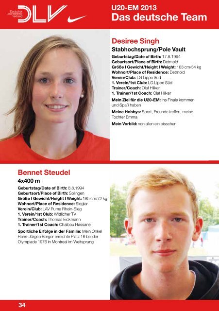 Das deutsche Team - leichtathletik.TV