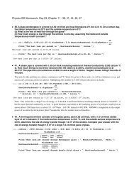 Physics 202 Homework, Day 03: Chapter 11 : 38, 41, 44, 46, 47