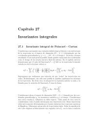 Cap´ıtulo 27 Invariantes integrales - Raulbarrachina.com.ar