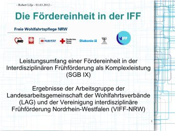 Die Fördereinheit in der IFF - Vereinigung für interdisziplinäre ...