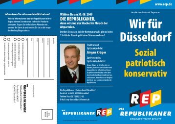 Wir für Düsseldorf - DIE REPUBLIKANER Kreisverband Düsseldorf