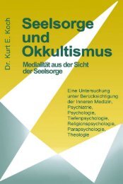 Seelsorge und Okkultismus - Bibel- und Schriftenmission Dr. Kurt E ...