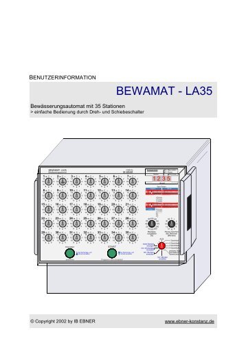 Bedienungsanleitung BEWAMAT LA 35 - ANDO Technik GmbH