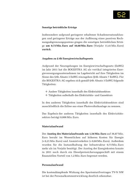 Geschäftsbericht 2011 - Bogestra