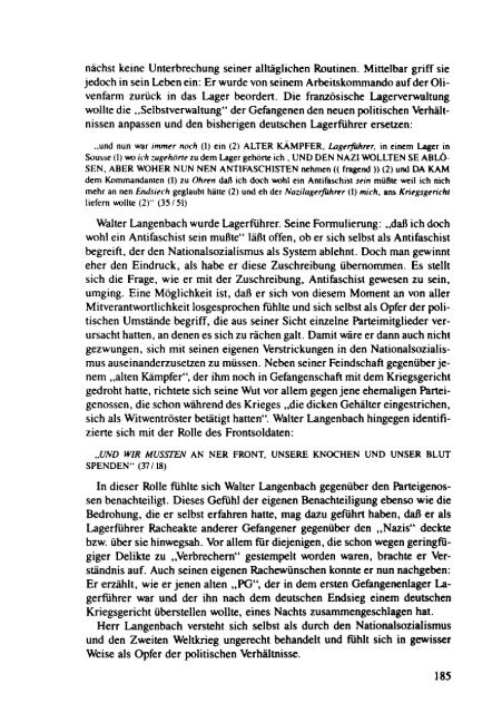 "Als der Krieg kam, hatte ich mit Hitler nichts mehr zu tun" - goedoc