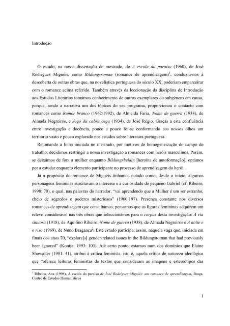 (PDF) De como o pícaro chegou a Portugal e aí se apresentou: contributo  para a história da recepção do romance picaresco espanhol no sistema  literário português