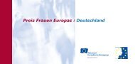 Preis Frauen Europas : Deutschland - Union of European Federalists