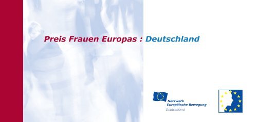 Preis Frauen Europas : Deutschland - Union of European Federalists