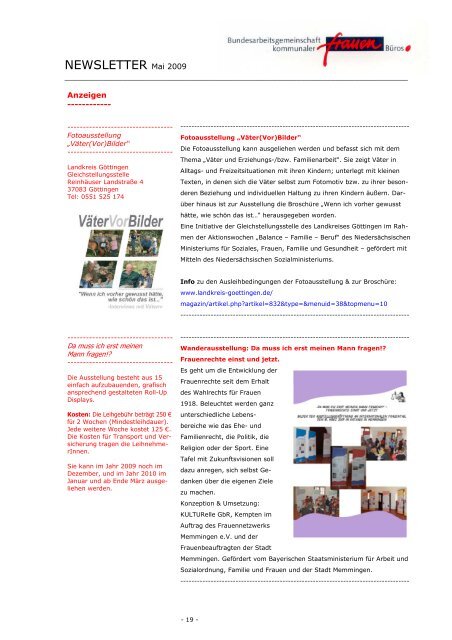 NEWSLETTER Mai 2009 - Stadt Borken