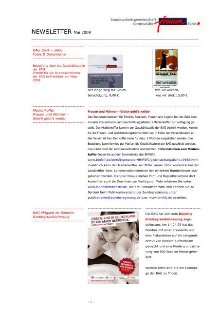 NEWSLETTER Mai 2009 - Stadt Borken