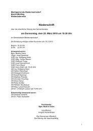 Protokoll der GR-Sitzung vom 25.03.2010 (86 KB ... - Biedermannsdorf