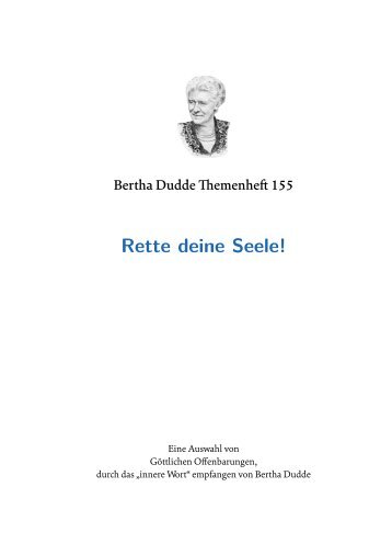 Seele - bertha-dudde.info