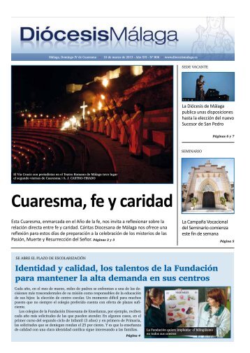 Cuaresma, fe y caridad - Diócesis de Málaga
