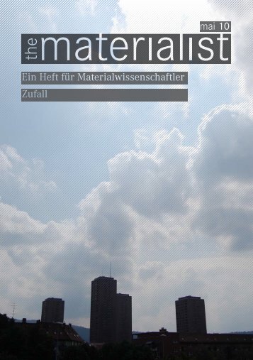 Ein Heft für Materialwissenschaftler Zufall mai 10 - SMW - ETH Zürich