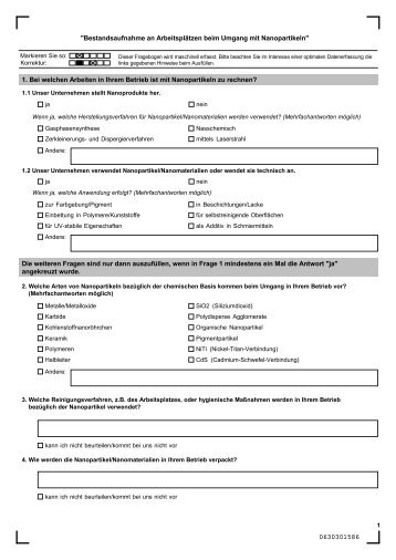 Nano Fragebogen.pdf, Seiten 1-2 - Berufsgenossenschaft Holz und ...