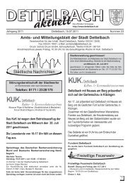 Amts- und Mitteilungsblatt der Stadt Dettelbach