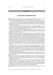 Systemische Familientherapie - Netzwerk Psychotherapie und ...