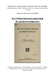 Altprovenzalisches Elementarbuch - IEO París - Free