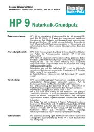 HP 9Naturkalk-Grundputz - NaturBauHof