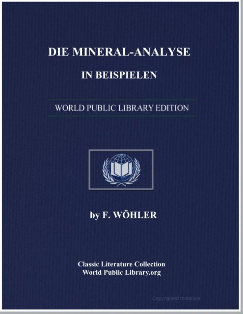 DIE MINERAL-ANALYSE IN BEISPIELEN - World eBook Library