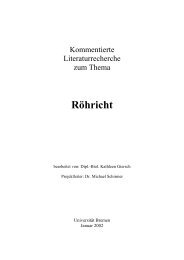 Literaturrechere Röhricht