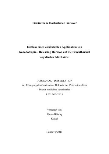 TiHo Bibliothek elib - Tierärztliche Hochschule Hannover