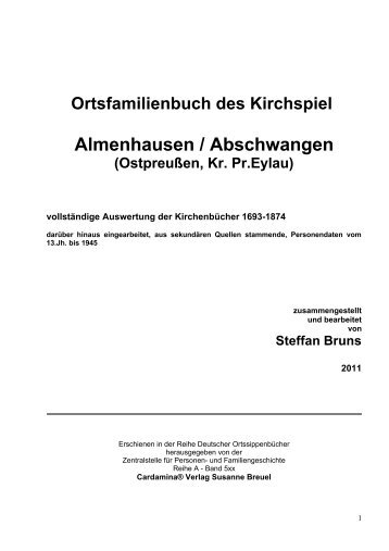 Almenhausen / Abschwangen - Steffanbruns.de