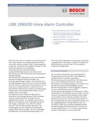 LBB 1990/00 Voice Alarm Controller - Ela-Data GmbH