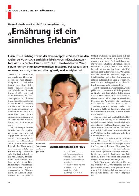 Das NürnbergMesse+Congress Magazin - Suesswarenversand.de