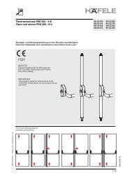 Panikverschluss PED 200 / 210 Panic exit device PED 200 / 210