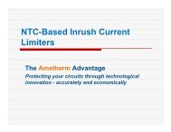 NTC-Based Inrush Current Limiters - Newark