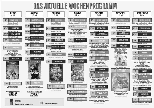 DAS AKTUELLE WOCHENPROGRAMM - Breznik