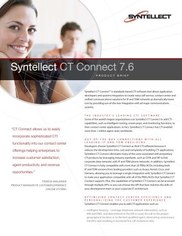 Syntellect CT Connect 7 6 071810