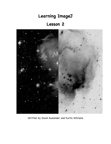 Learning ImageJ Lesson 2 - University of Texas Astronomy Program