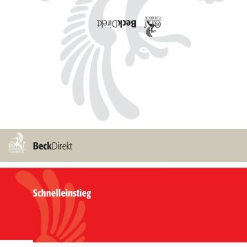 Beck Direkt_Schnell - Verlag C. H. Beck oHG