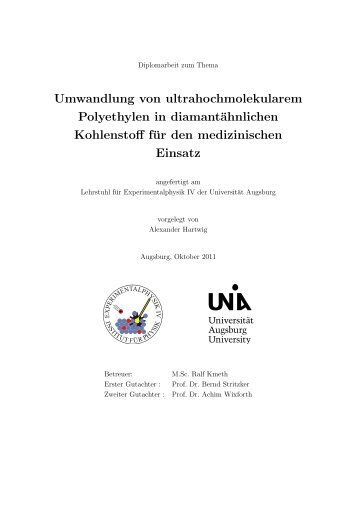 Diplomarbeit_Hartwig.pdf - OPUS - Universität Augsburg