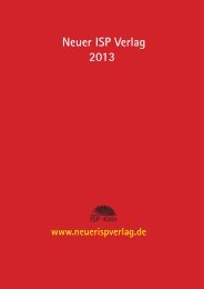 Vorschau 2013 - Neuer ISP Verlag