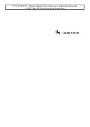 Leseprobe (PDF) - J. B. Metzler Verlag