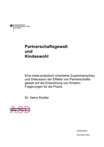 Partnerschaftsgewalt und Kindeswohl - Deutsches Jugendinstitut e.V.