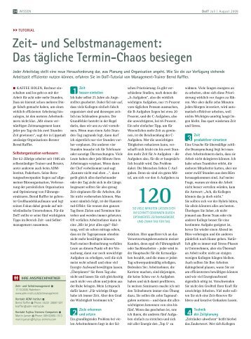 Zeit- und Selbstmanagement: Das tägliche Termin-Chaos besiegen