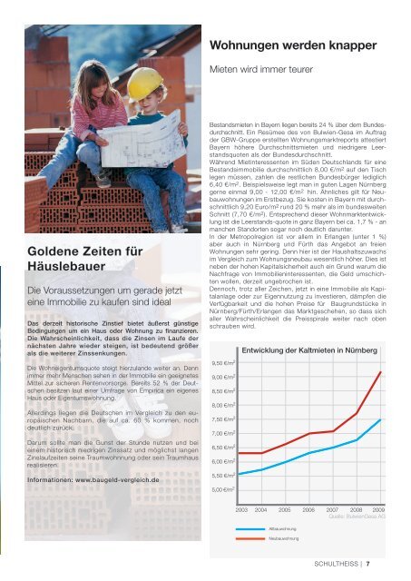 SWB Magazin 01 2010 - SCHULTHEISS Wohnbau AG