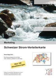 Schweizer Strom-Verteilerkarte - VSE