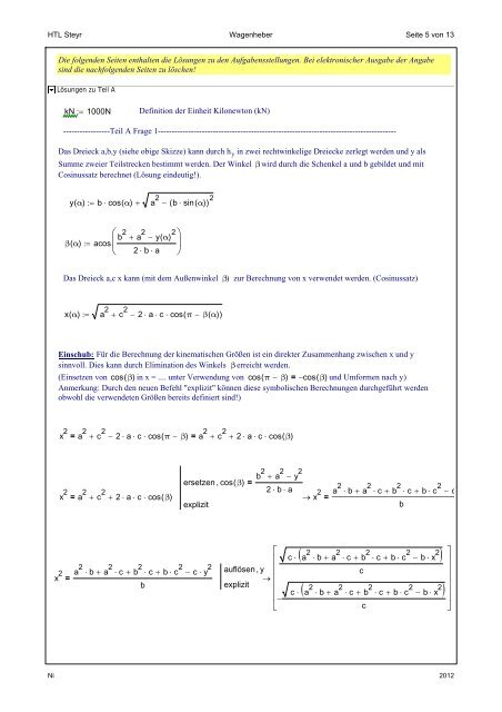 [AKADEMISCH] Mathcad - Wagenheber_MT.xmcd - MATHEMATIK ...
