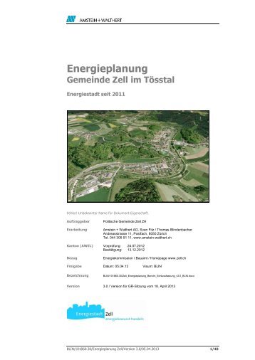 Energieplanung - Gemeinde Zell