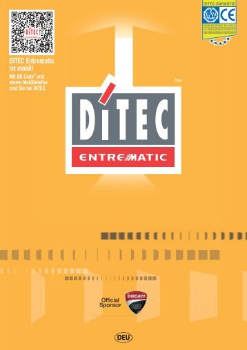 ditec-garantie - DITEC ENTREMATIC