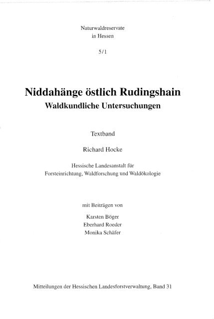 download pdf (29 MB) - Nordwestdeutsche Forstliche Versuchsanstalt