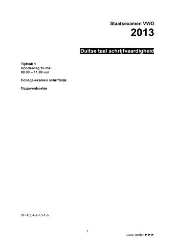 Opgave Duits (22Kb, pdf) - DUO