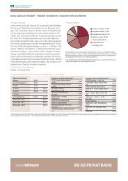 swissrubinumflexibel –flexibelinvestieren ... - DZ Privatbank
