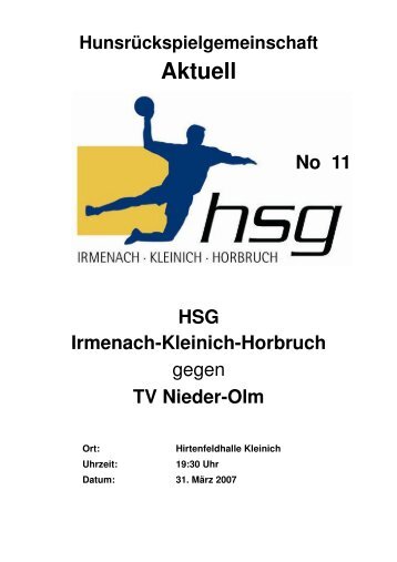 Aktuell - HSG Irmenach-Kleinich-Horbruch